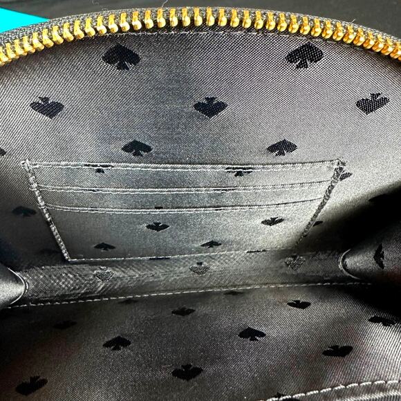 Kate Spade New York Shara Larchmont Studded Black Wristlet - Picture 6 of 11